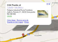 google maps coa trucks mini